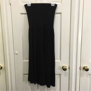 DKNY unusual black wool skirt